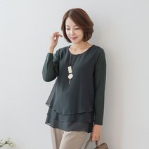 엄마옷 마담4060 베스캉캉블라우스-QBL2308027-