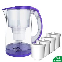 Simpure Water 정수기 Pitcher 필터 10컵 150G올온 L온gLa BPA, DP06 Pitcher w/4xFilters