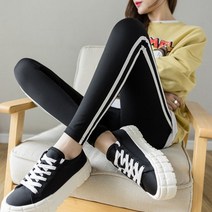 데일리룩 샤크 팬츠 여상 춘추 조임 힙업 스키니 레깅스 얇은 바비 요가 캐주얼 나른