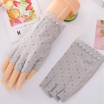 SINPAID 여자 여성 반장갑 자전거 등산 운전 손가락 여름장갑 여름 봄 가을, 그레이