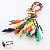 1/5/10 Pcs DIY Alligator Clips Crocodile electric Test clamp Jumper Wire Roach Leads 5 Colors Double, 01 1pcs