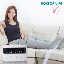 [닥터라이프] V7 공기압 다리 사지압박순환장치/의료기기/국내생산/ 본체+다리세트(화이트)