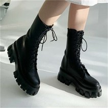 베리슈 베리슈 6cm 유니크 통굽 레이스업 워커 (6160438)