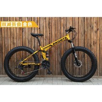 펫자전거 산악 광폭 성인 팻 바이크, 7단, 24인치, 골드