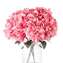 Blooming Paradise 5Heads Artificial Fake Flower Plants Silk Hydrangea Arrangements Wedding Bouquets, 1