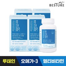 베스처 루테인플러스 오메가3 멀티비타민 앤 미네랄 4병 8개월분, 9999