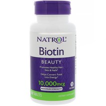나트롤 비오틴 10000mcg 100타블렛 뷰티 바이오틴 네트롤, 1개, 기본