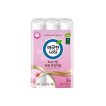 깨끗한나라 허브가든 벚꽃 롤 화장지 30롤 화장 각티슈 두루마리 곽티슈 판촉 미용티슈 물티슈 갑티슈, 1, 본상품선택