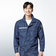 파브 사계절 청작업복 용접복 데님 상의 하의, 28, 1개
