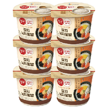 CJ 햇반 컵반 김치날치알밥, 188g, 6개