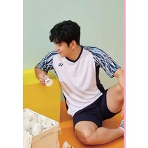 배드민턴복 요넥스 세트 남녀 라운드 반팔 반바지 속건 통기성 스포츠 커스텀