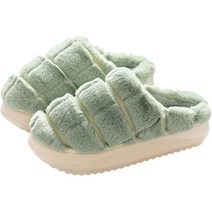 일월전빵 여성 포근스 구름 털 슬리퍼 따뜻한 거실화 키높이 층간소음 실내화 사무실화