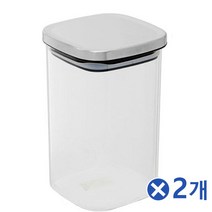 중국OEM 다용도 사각 내열유리 보관용기 1Lx2개 공병 양념병 / (양념용기/유리용기병/유리공병/원두보관통/예쁜유리병 추천)