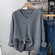 상상그이상 여성용 국내제작 벤가네꼬 브이넥 니트 유니크한 짜임 귀여운 조직감의 부드러운 니트 따뜻한 보풀없는 가성비 좋은 코트속에 입기좋은 편안한 데일리니트