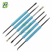 6pcs Desoldering Aid Tool PCB 청소 수리 도구 회로 기판 납땜 용접 보조 도구 Assist Set Soldering Aid, [02] orange