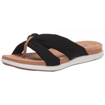 Clarks 여성용 Eliza Shore 슬라이드 샌들 블랙 텍스타일 5