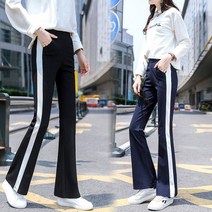 야호 여성용 부츠컷 스판 옆선 부츠컷팬츠