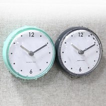 욕실 방수시계 화장실 목욕탕 벽 흡착식, 그린