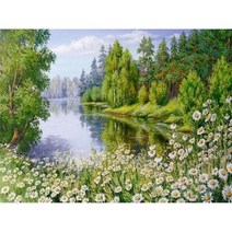 SDOYUNO 60x75cm 숫자로 오일 페인트 풍경 DIY 페인트 캔버스에 숫자로 그림 홈 장식 벽 예술, 9912359