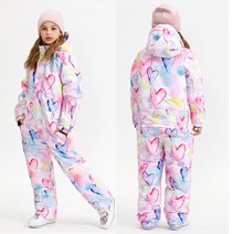 보드 스키 용품 어린이 방한복 키즈 스키 점프수트 원피스 오버올 방수 방풍 여아 스노우보드복 스노우옷-3, [05] Size 140, 02 as picture_05 Size 140