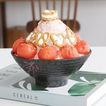 도자기 빙수볼 21종 빙수그릇 팥빙수볼 디저트볼 팥빙수그릇, 2. 블랙매화 빙수볼, 1개
