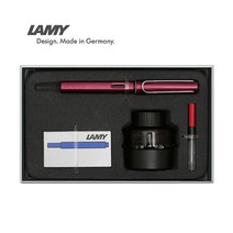 [라미] (무료각인) 알스타 만년필 기프트세트(색상선택), 상세 설명 참조, 색상:블랙 / 펜촉:F-기본촉 / 30ml잉크색상:레드 / 잉크카트리지색상:블랙