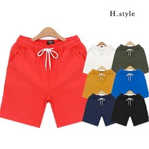 [H스타일](NG)린넨스판반바지