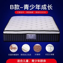 프리미엄 젤 메모리 하이브리드 매트리스 푸아나 타이 라텍스 항진드기 독립 스프링, 1500mm1900mm, Type b - 라텍스 + 전체 메시 스프링 +