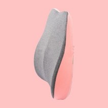 키밍 메모리품 사무실 허리쿠션 허리받침 의자 등받이 H2867, 핑크