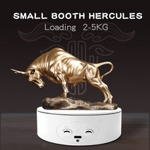 LP턴테이블13CM 노브 제어 속도 360 학위 전기 회전 턴테이블 제품 사진 촬영 3D 스캐닝, 01 TN13-white