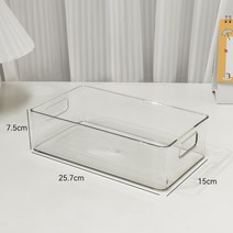 탁상겸용 수납함 대용량 코스메틱 마스크팩 투명 아크릴로 정리함 학생문구 박스에 넣는 고문, T01-1 투명한 핸드캐리 레이어드 가능