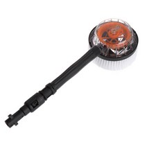 고압세척기 핑거젯 드라이아이스 스팀세차 무선 하수도 배관고압세척기 Karcher 용 회전식 고압 물총 청소 세차 브러시, 검은색