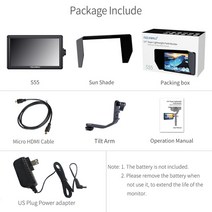 휴대용모니터 17인치 4k 15인치 oled 10인치 32인치 터치모니터 s55 5 5, 협력사, 우리 전원 어댑터