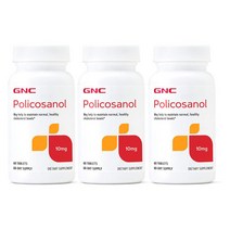 GNC 지앤씨 지엔씨 폴리코사놀 정 10mg 60정 3팩205496
