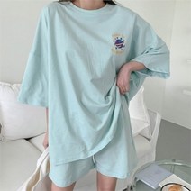 쉬즈미 (TRS-1562)스페이스 루즈핏 반바지 트레이닝세트 빅사이즈 (8764543)
