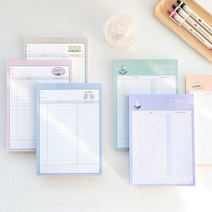 아이코닉 데일리다이어리 스터디플래너 업무노트 데스크캘린더 문구덕후 다꾸용품, 민트