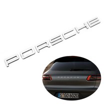 포르쉐 이니셜 엠블럼 파나메라 카이엔 마칸 레터링, GTS (레드), C TYPE (ACC BADGE)