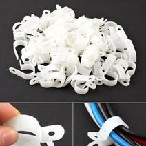 선정리 케이블 클램프 홀더 100pcs 대 3-4R 19파이, 1개, 본 상품 선택하기
