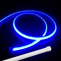 12V용 실리콘 면발광 V5 LED바 핑크 그린 화이트 핑크 LED 30cm, 블루