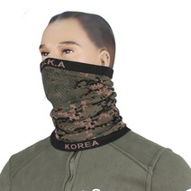 e편한 발열멀티하프 넥워머 양면 군인 군용 목토시, 디지털