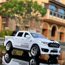 자동차다이캐스트 키덜트 미니카 자동차장난감 다이캐스트비행기 신제품 1:32 포드 랩터 F350 피쿠 합금 자, 01 White