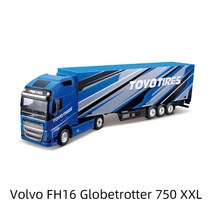 다이캐스트 트레일러 Bburago 1:43 볼보 FH16 Globetrotter 750 XX M-B Actros 트레일러 무거운 트랙터 트, [03] Volvo BL
