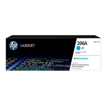 HP 정품토너 206A검정 파랑 노랑 빨강 (M255nw M255dw M282nw M283fdn M283fdw 레이저 프린터용), 1개, W2111A 파랑