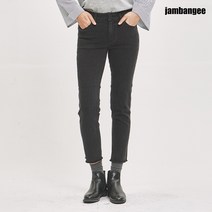 잠뱅이 여성 기획 블랙 바이오스톤 워싱 일자 JJ9DIG63-BK