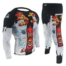 주짓수벨트 태권도띠 주짓수도복 mma 압축 셔츠 + pantalones muay thai jiu jitsu bjj rashguard mma 티셔츠 + 바지 세트 러쉬 가드 gi