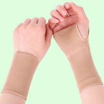 팔목 손목 아플때 보호대 아대 공부 수험생 직장인 볼링 배구 자전거 골프 테니스 키보드 마우스 부상 고정, 베이지 M