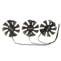 컴퓨터 개/대 Geforce GTX 980ti GPU VGA 쿨러 팬 ZOTAC GeForce 980TI 6gd5 비디오 그래픽 카드 냉각 교체 용, 1개