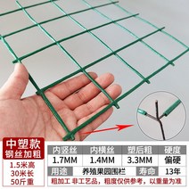 철조망 울타리 그물 철망 담장 지주대 그물망 닭장 사육망 보호망 안전망 휀스 펜스 안전페스, B 3.4mm두께1.5m높이x30m6cm구멍