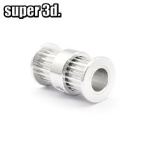3D 프린터 GT2 더블 헤드 타이밍 풀리 20 톱니 기어 6mm 너비 벨트 Reprap CNC 3D 부품 Ultimaker, bore 5 OD 16