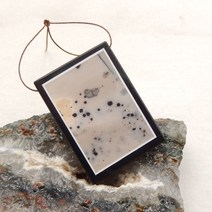 비즈공예 원석 천연석 오션 재스퍼 흑요석 펜던트 비드 41x29x5mm 16g 준보석 패션 쥬얼리 목걸이 액세서리, 한개옵션0